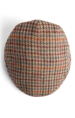 Men's Harris Tweed Hereford Cap -Bruar Heritage Sales Store TE03497GOLDKINGFISHER 1
