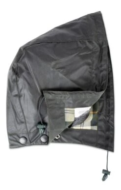 Barbour Waxed Cotton Hood -Bruar Heritage Sales Store TE17000SAGE 2