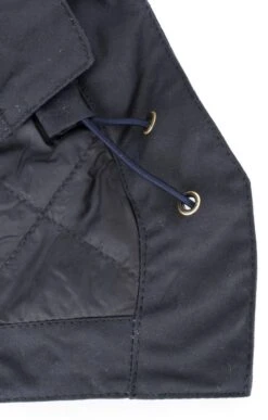 Barbour Waxed Storm Hood -Bruar Heritage Sales Store TE17001NAVY 3 1