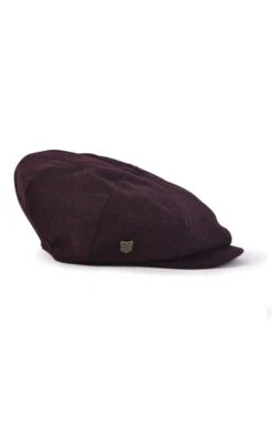 Men's Failsworth Loden Eight-Piece Cap -Bruar Heritage Sales Store TE21450MERLOT 1