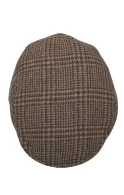 Men's Tweed Hereford Cap 22 Men's Tweed Hereford Cap -Bruar Heritage Sales Store TE22002BROWNPRINCEWALES 1