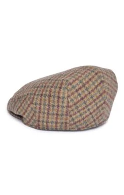 Men's Tweed Hereford Cap 38 Men's Tweed Hereford Cap -Bruar Heritage Sales Store TE22002TEALPLUMDT 1