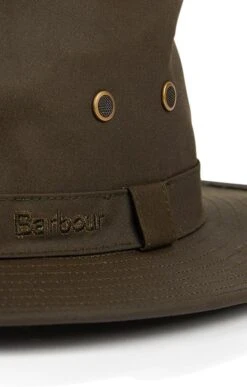 Men's Barbour Dawson Wax Safari Hat 6 Men's Barbour Dawson Wax Safari Hat -Bruar Heritage Sales Store TE22005OLIVE 2