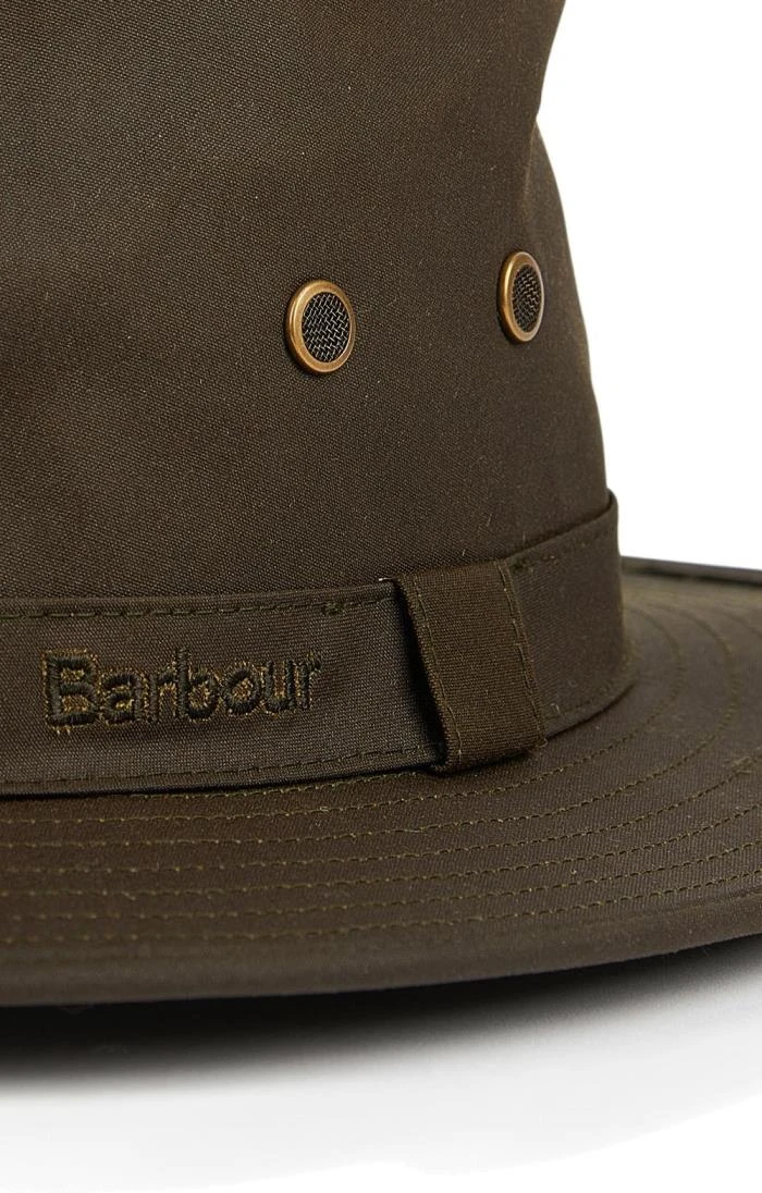 Men's Barbour Dawson Wax Safari Hat 3 Men's Barbour Dawson Wax Safari Hat - Image 3
