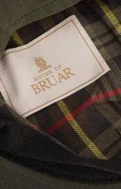 Men's Wax Flat Cap -Bruar Heritage Sales Store TE25097OLIVE 3