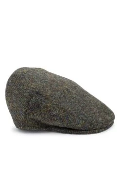 Men's Failsworth Harris Tweed Stornoway Cap -Bruar Heritage Sales Store TE91169DKGREENTEAL 1