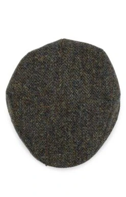 Men's Failsworth Harris Tweed Stornoway Cap -Bruar Heritage Sales Store TE91169DKGREENTEAL 2