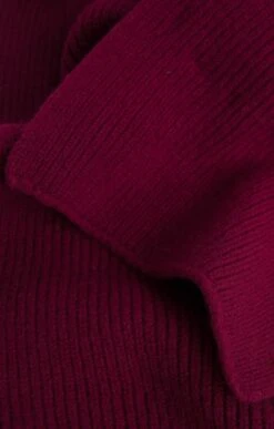 Lambswool Ribbed Scarf 22 Lambswool Ribbed Scarf -Bruar Heritage Sales Store TF00248BORDEAUX 1