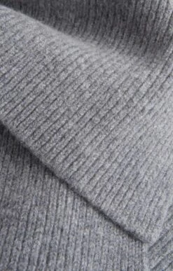 Lambswool Ribbed Scarf 36 Lambswool Ribbed Scarf -Bruar Heritage Sales Store TF00248SLATE 1