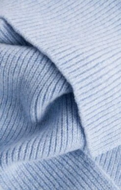 Lambswool Ribbed Scarf 38 Lambswool Ribbed Scarf -Bruar Heritage Sales Store TF00248SOFTBLUE 1