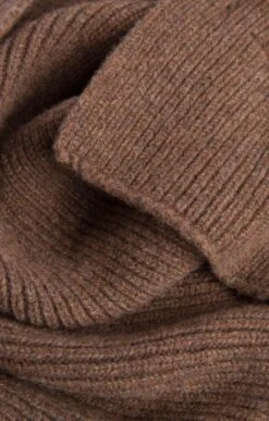 Lambswool Ribbed Scarf -Bruar Heritage Sales Store TF00248TOBACCO 1 1