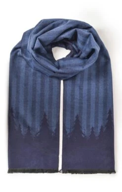 Men's Double Faced Scarf 8 Men's Double Faced Scarf -Bruar Heritage Sales Store TF97861NAVYFERN 1