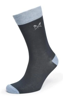 Men's Crew Clothing 3 Pack Bamboo Socks -Bruar Heritage Sales Store TG00219NAVYSTRIPESPOT 1