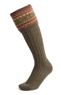 Men's Merino Fairisle Shooting Socks