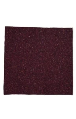Men's Wool Blend Pocket Square -Bruar Heritage Sales Store TI13081BURGUNDYDONEGAL 1
