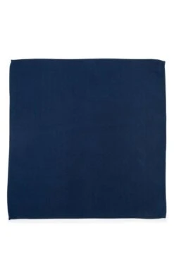 Plain Woven Silk Hankie -Bruar Heritage Sales Store TI15602DENIM 1