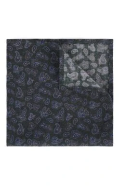 Small Paisley Wool Handkerchief