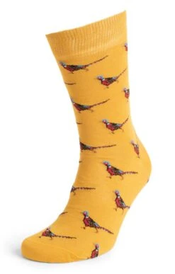 Men's Barbour Pheasant Socks Gift Box -Bruar Heritage Sales Store TK23003FORESTMIST 2