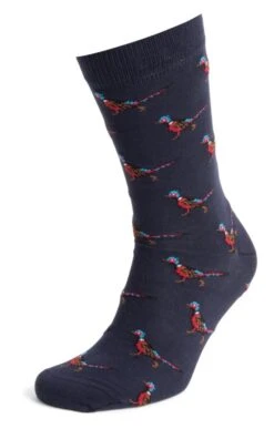 Men's Barbour Pheasant Socks Gift Box -Bruar Heritage Sales Store TK23003FORESTMIST 3