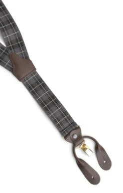 Men's Two In One Braces -Bruar Heritage Sales Store TK61520BLACKTARTAN 1