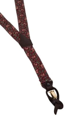 Men's Two In One Braces -Bruar Heritage Sales Store TK61520BURGPAISLEY 1