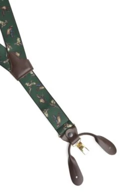 Men's Two In One Braces -Bruar Heritage Sales Store TK61520GREENBIRDS 1