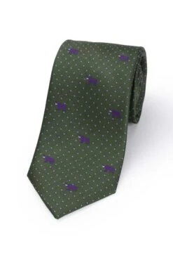 Elephant Woven Silk Tie