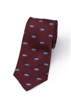 Warthog Woven Silk Tie