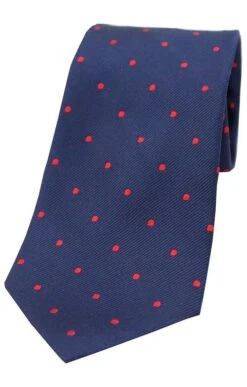 Polka Dot Woven Silk Tie