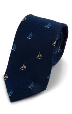 Boat Woven Silk Tie