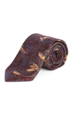 Paisley Duck Silk Twill Necktie