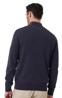 Men’s Crew Clothing Classic Half Zip Sweater -Bruar Heritage Sales Store TN65401NAVY 1