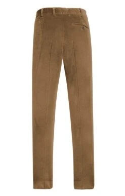 Men's Single Pleat Stretch Cord Trousers -Bruar Heritage Sales Store TP10193BEIGE 2
