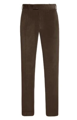 Men's Single Pleat Stretch Cord Trousers -Bruar Heritage Sales Store TP10193LODEN 1