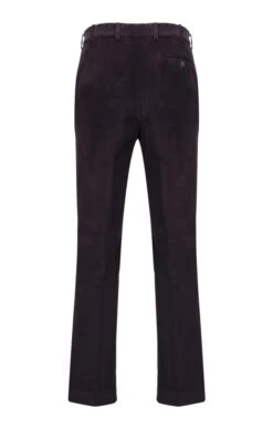 House Of Bruar Single Pleat Cord Trousers -Bruar Heritage Sales Store TP10195AUBERGINE 2