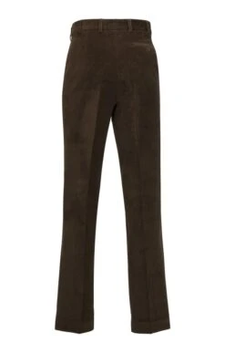 House Of Bruar Single Pleat Cord Trousers -Bruar Heritage Sales Store TP10195DARKBROWN 2