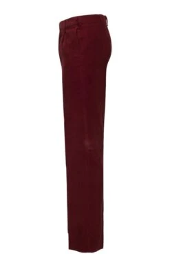House Of Bruar Single Pleat Cord Trousers -Bruar Heritage Sales Store TP10195GARNET 1