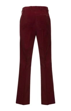 House Of Bruar Single Pleat Cord Trousers -Bruar Heritage Sales Store TP10195GARNET 2