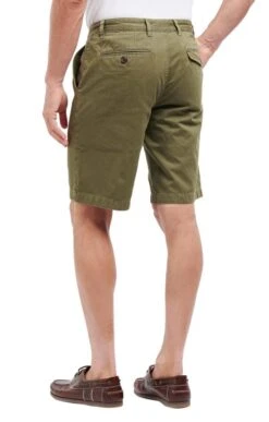 Men's Barbour Neuston Twill Shorts -Bruar Heritage Sales Store TP22003IVYGREEN 1