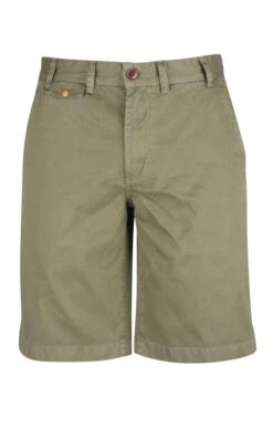 Men's Barbour Neuston Twill Shorts -Bruar Heritage Sales Store TP22003IVYGREEN 2 1