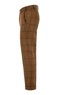 Men's Saxony Tweed Trousers -Bruar Heritage Sales Store TP30200BARKBRACKENCHK 2