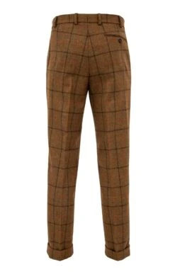 Men's Saxony Tweed Trousers -Bruar Heritage Sales Store TP30200BARKBRACKENCHK 3