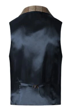 Men's Kilt Single Breasted Waistcoat -Bruar Heritage Sales Store TR12311DENIMFORESTCHK 1