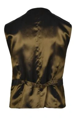 Men's Double Breasted Linen Waistcoat -Bruar Heritage Sales Store TR20017KHAKI 2