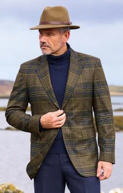 Men’s Plaid Flannel Blazer