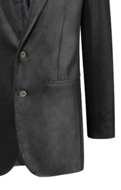 Men's Single Breasted Velvet Jacket -Bruar Heritage Sales Store TR30260BLACK 3