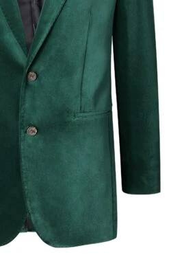 Men's Single Breasted Velvet Jacket -Bruar Heritage Sales Store TR30260BOTTLE 4