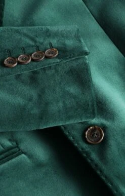 Men's Single Breasted Velvet Jacket -Bruar Heritage Sales Store TR30260BOTTLE 6