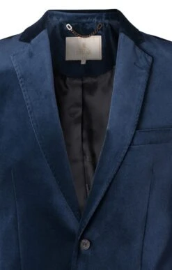 Men's Single Breasted Velvet Jacket -Bruar Heritage Sales Store TR30260NAVY 3