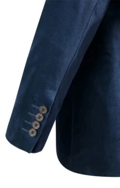 Men's Single Breasted Velvet Jacket -Bruar Heritage Sales Store TR30260NAVY 5